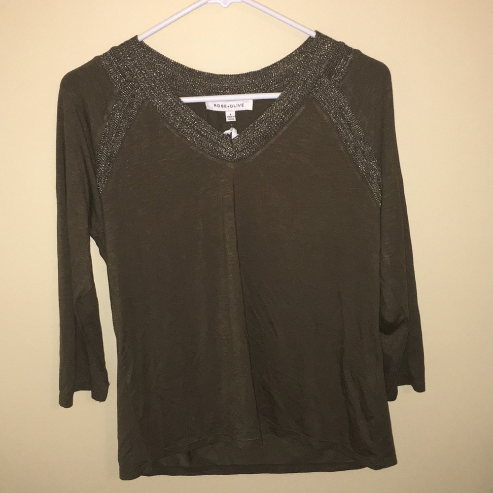 Olive Green Blouse